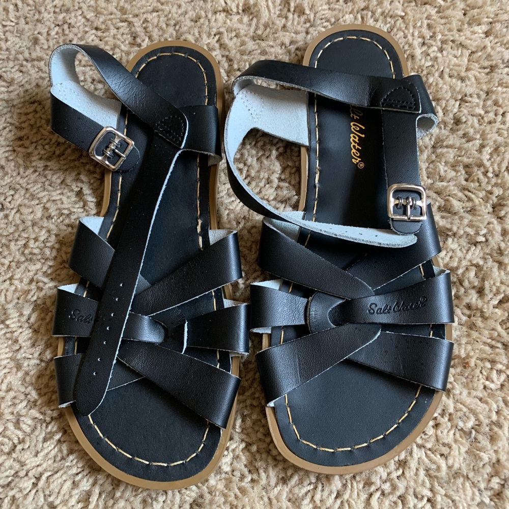 Salt Water Sandals - Black Women 9